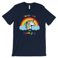 Gay jednorog Rainbow mornarsko majica Božićni poklon
