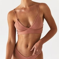 Zeceouar Womens Swimsuits Plus size Bikini Žene Seksi čvrsti push up High Cracy Up Halter Bikini Set