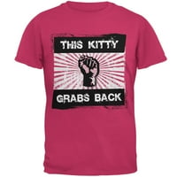 Feministička aktivista Ova kitty hvata se ručna majica ružičasti sm