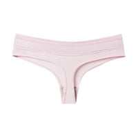 Mekani bikini donje rublje gaćice za žene prozračne niske ustanove bez prikazivanja čipke gaćice ružičaste