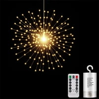 Casewin Viseći ukrasnih svjetala, LED firework lampice Pokreće baterije, šator Chanstelier Daljinski