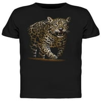Ljuti leopard. Majica za portret muškarci -Image by Shutterstock, muško mali