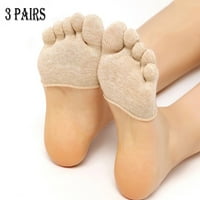 Čarape za žene parovi nevidljivi joga sport non klizni nožni prst pola hvata za petu pet prsta čarape