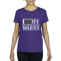 - Ženska majica kratki rukav - volim svog vojnika