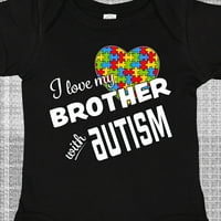 Inktastic Volim svog brata sa autizmom dar dječaka za bebe ili dječju djecu