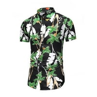 Muška košulja cvijeća Havajski setovi casual gumb spušta majica kratkih rukava