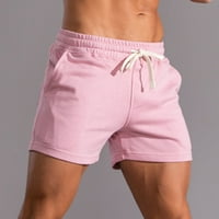 Unleife Plus kratke hlače za muškarce, muški čvrste pamučne pamučne pantalone Sportske elastične kratke