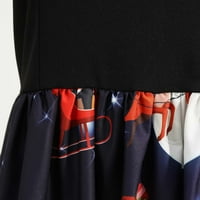 Slobodnoj haljini za žene - modni bowknot Linijsku flare Vintage haljina maturalna ljuljačka s dugim