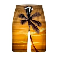 Plažni kratke hlače za muškarce Trendy, muške kuglice za plivanje Vodene sportove Tropska havajska ploča na plaži sa džepovima za crtanje