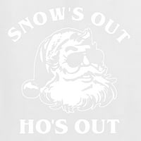 Divlji Bobby, Santa Sning's HO's Out Out Božićne muškarce Grafički tenk, bijeli, veliki