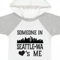 Inktastic Seattle Washington Neko me voli da poklon skyline dječak ili dječji dječji bod