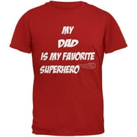 Tata je moja superheroja crvena odrasla majica - 2x-velika