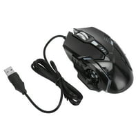 Žičani igrački miš, f Mouse Nivoi DPI USB sučelje za ured crno, bijeli
