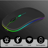 2.4GHz i Bluetooth miš, punjivi bežični LED miš za SE kompatibilan je i sa TV laptop MAC iPad PRO računarskom