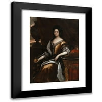 Jan Tricius Black Moderni uokvireni muzej Art Print pod nazivom - Portret Maria Casimire