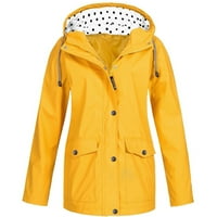 Vivianyo HD za kapute jakne na prodaju i čišćenje Žene Čvrsta kišna jakna na otvorenom plus veličine