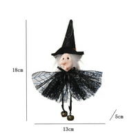 Halloween Viseći bundevu Ghost Witch Black Cat Out Indoor Witch privjesak dekor, C