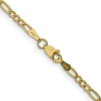 10k žuti zlatni link figaro lanac ogrlica privjesak šarm fini nakit za žene poklone za nju