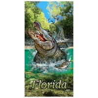 Nenoskon Florida aligator ručnika za plažu pamuk