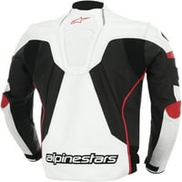 Alpinestars GP plus r muška kožna jakna bijela crna crvena