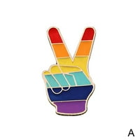 Rainbow Pride Pin značka LGBTQ gay emamel rever metal akril broš R4L5
