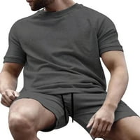 Avamo Muške ljetne casual trenerke kratkih rukava i kratke hlače Loungewear Sports Outfits Muškarci