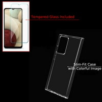 Slim-Fit TPU Telefonska futrola kompatibilna sa Samsung Galaxy A02S, sa zaštitnikom zaslona od kaljenog