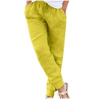 Ženske plus veličine Žene Ležerne prilike za ispis Štetne hlače za noge Labavi džep harem hlače pamučno