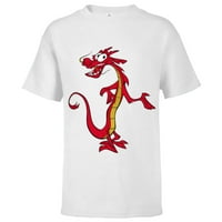 Disney Mulan Mushu Dragon majica - majica kratkih rukava za djecu - prilagođeno-bijelo