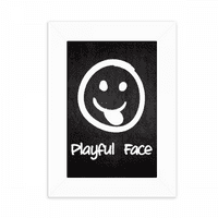 Bijelo razigrano lice Slatko chat sretan desktop foto okvir za prikaz slike Dekoracija umjetnička slika