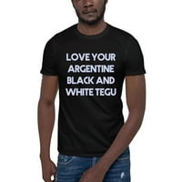 Volite svoju argentinsku crno-bijelu tegu retro stilsku majicu kratkih rukava majica po nedefiniranim