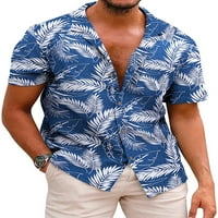 Muška majica rever na vratu Kratki rukav Summer Majice Kuća za odmor Ležerne prilike stil m