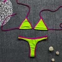 Ženska modna seksi Split Bikini čipkasti erotski donje rublje