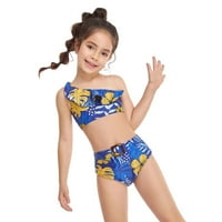 Juebong Holiday Pajama PJS setovi roditelj-dječji ruffles dame Split dva kupaća kostim visokim strukom