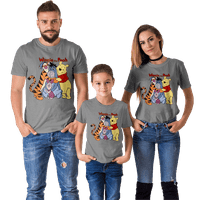 Majica Porodična odijela Winnie The Pooh Majice kratkih rukava Stilska kratki rukav Crew Crt Majica