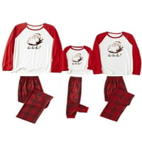 Amiliee Porodica koja odgovara pidžami setovi Santa klauzule Print dugih rukava Pajama SleepSit