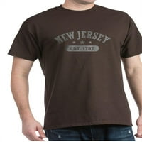 Cafepress - New Jersey Est. Tamna majica - pamučna majica