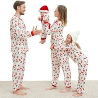 Porodična božićna pidžama set, porodični božićni pidžami, odmor s dugim rukavima za muškarce za muškarce Žene Dječji parovi
