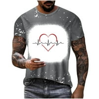 Smihono ponude Valentines Day Pokloni Crew Crt Lable Fit Casual Fitness Sportske majice za muškarce