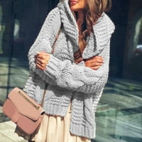 Lowrofile Cardigan džemperi za žene Ležerne prilike dugih rukava Teška igla zadebljana modna labavi