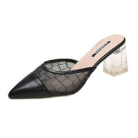 Sandale za žene Dame Heel High Heel Bownetu casual cipele, crna