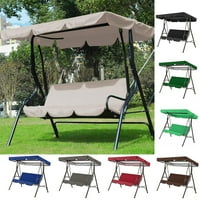 Enquiret 3-osobna Swing stolica Top poklop sjedala Sun Shad Shadow Canypy Courtyard travnjak Hammock
