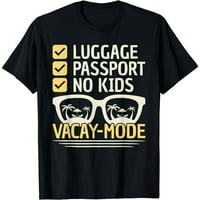 Recey mod Plaža za odmor Ljeto Spring Cruise Funny Holiday Short rukava Crna majica Pamuk Tee