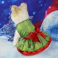 Pnellth ljubimac božićna haljina jednostavna za nošenje šarmantnih dekora za dekorstvo sa bombama za