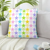 Cute Rainbow Pastel STAR jastuk za bacanje navlake, krevet kauč kauč za kauč Klint ukrasni navlake za