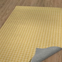 Jade žuta i bijela tepih za područje Kavka dizajna