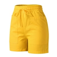 ManXivoo kratke hlače za žene Ženske ležerne ljetne hlače Kartone Elastične struke udobne kratke hlače
