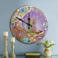 Zidni sat širok primjena ukrasno željezo svijetlo obojeni elegantan Clock Decor za dnevni boravak