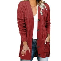 Džemper jakne za žene Žene Ležerne prilike Klit kardigan džemper Velika veličina labavi jakna za uvijanje