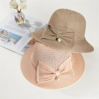 Žene putovanja prozračna sklopiva ljetna kanta kapa za sunčanje šešir na plaži za sunčanje Slamna šešir